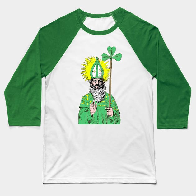 Saint Patrick St Patrick's Day Ireland Irish Baseball T-Shirt by Kdeal12